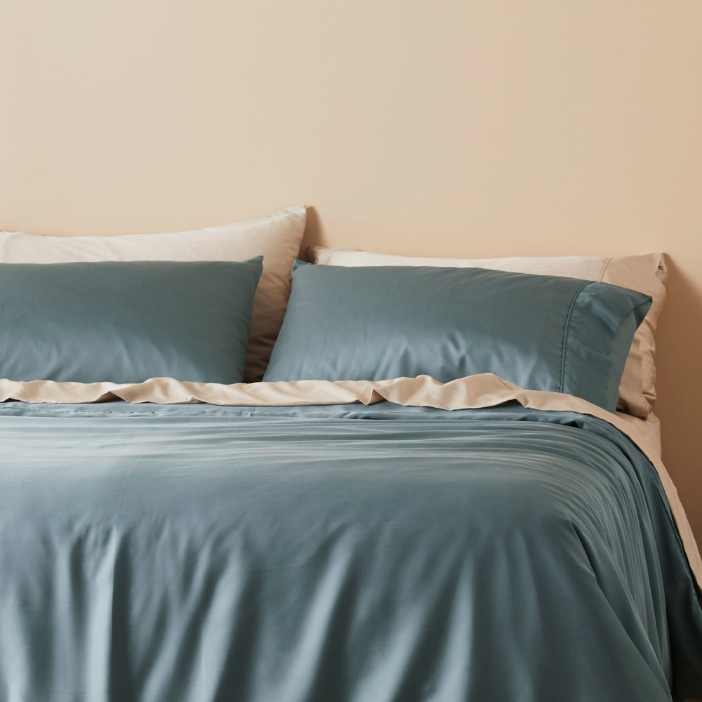Luxe Bamboo Lyocell Sateen Pillowcase Set With Cooling | Lersk
