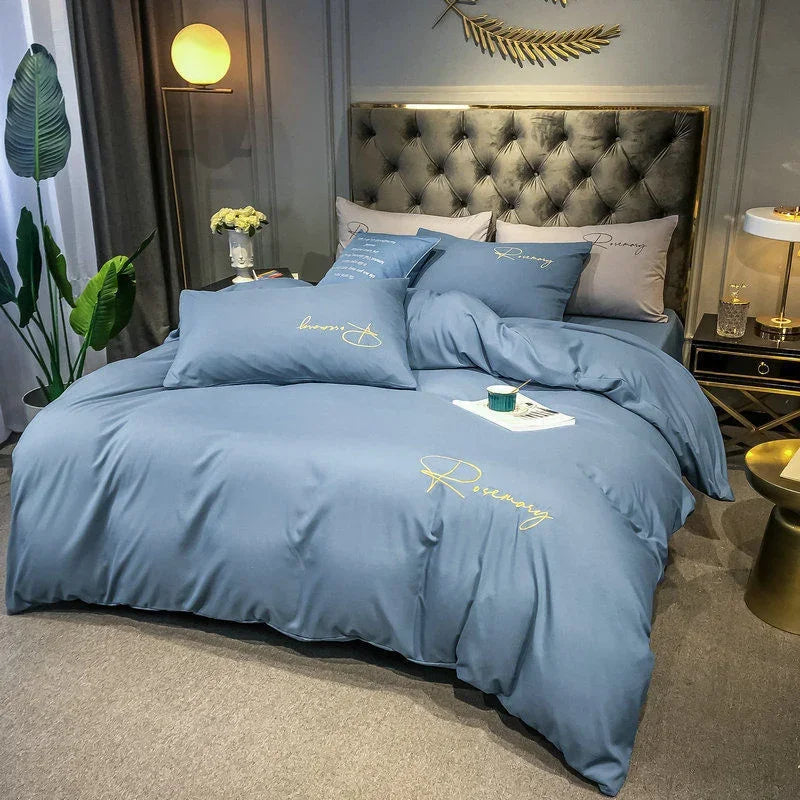LuxeWeave prémiový povlak na přikrývku s elegantní výšivkou | Lersk