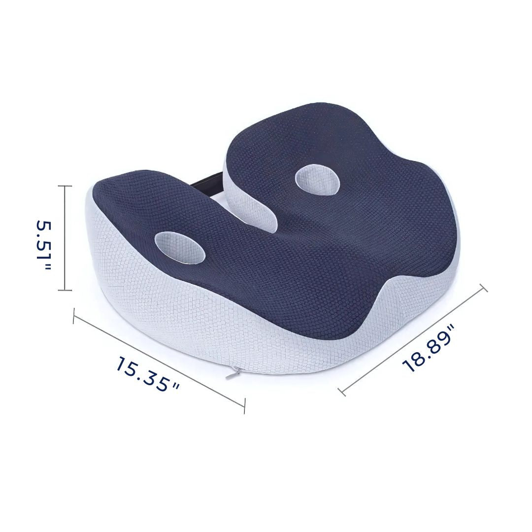 AetherFlex Ergonomisk Hukommelsesskum Sædehynde til Halebenlindring og Holdning | Lersk