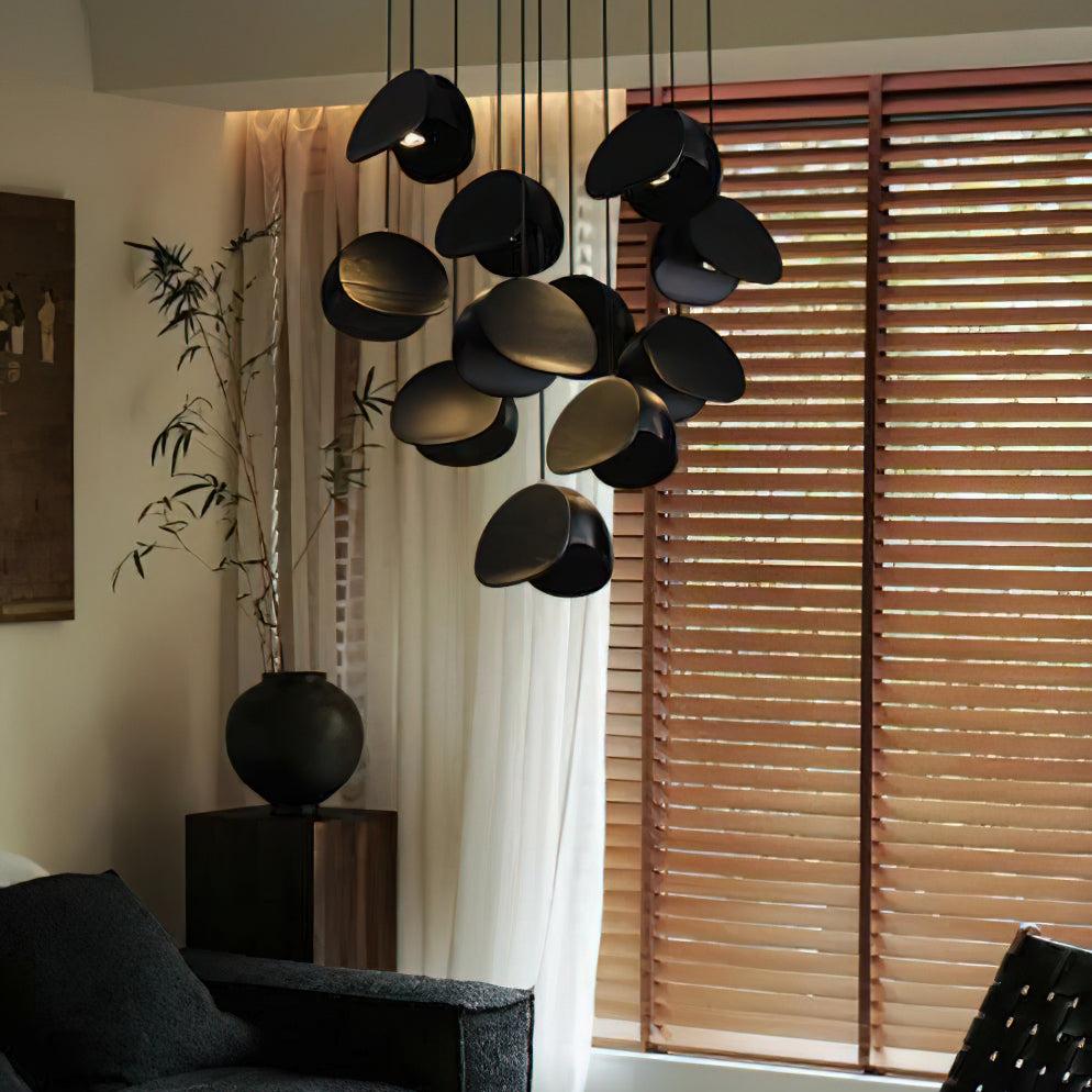 SylvaLeaf Pendant Light Natural Wood Round Leaf Shade | Lersk