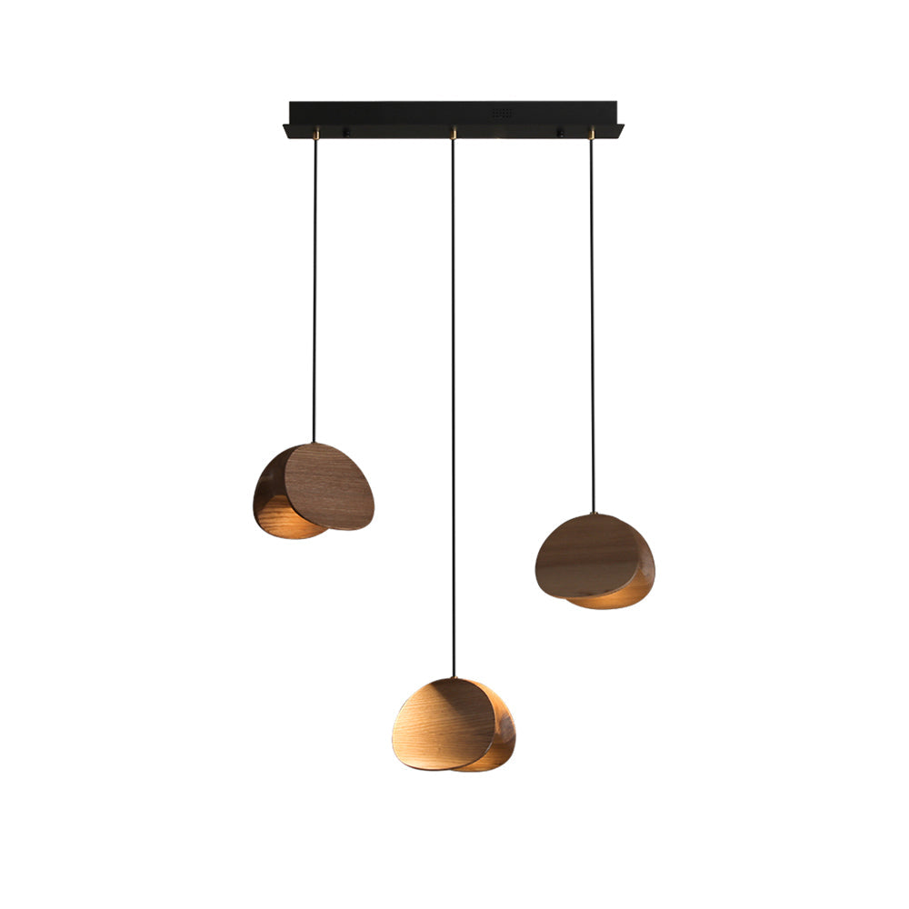 SylvaLeaf Pendant Light Natural Wood Round Leaf Shade | Lersk
