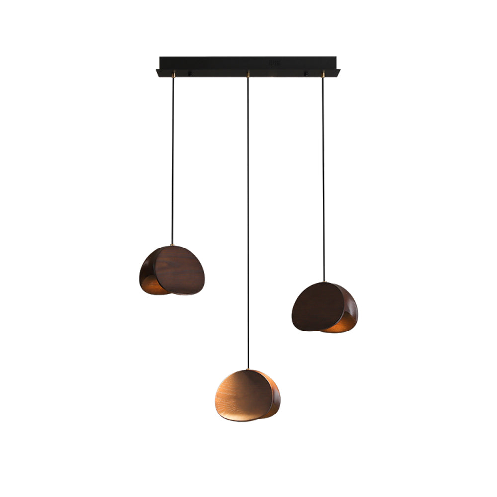 SylvaLeaf Pendant Light Natural Wood Round Leaf Shade | Lersk