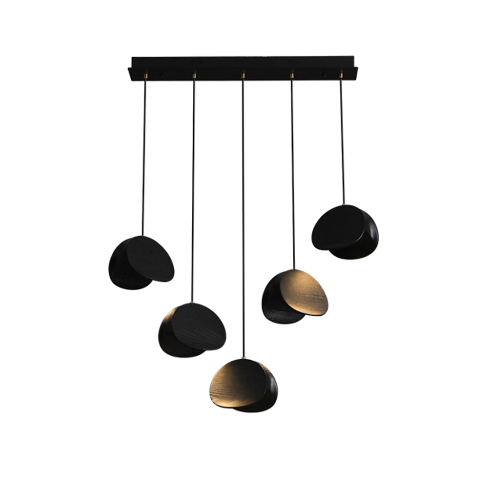 SylvaLeaf Pendant Light Natural Wood Round Leaf Shade | Lersk