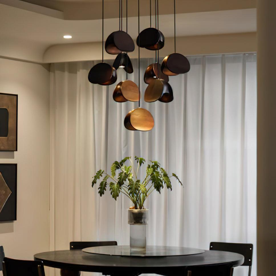 SylvaLeaf Pendant Light Natural Wood Round Leaf Shade | Lersk
