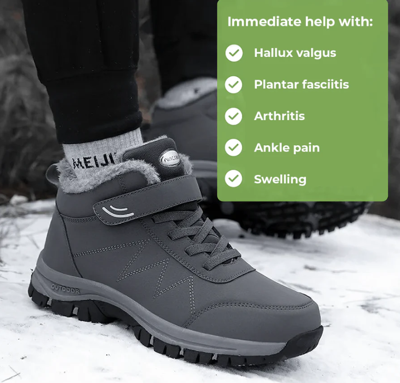 Orthoboots Pro Bottes d'Hiver Ergonomiques Soulagement de la Douleur Chaleur pour les Personnes Souffrant de Douleurs aux Pieds | Lersk