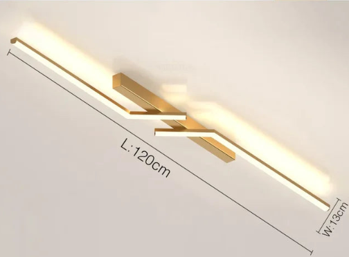 SleekGlow Ceiling Light with Integrated LED Line | Lersk
