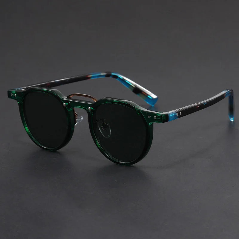 Vintara Vintage Runde Polarisierte Sonnenbrille UV400 Schutz