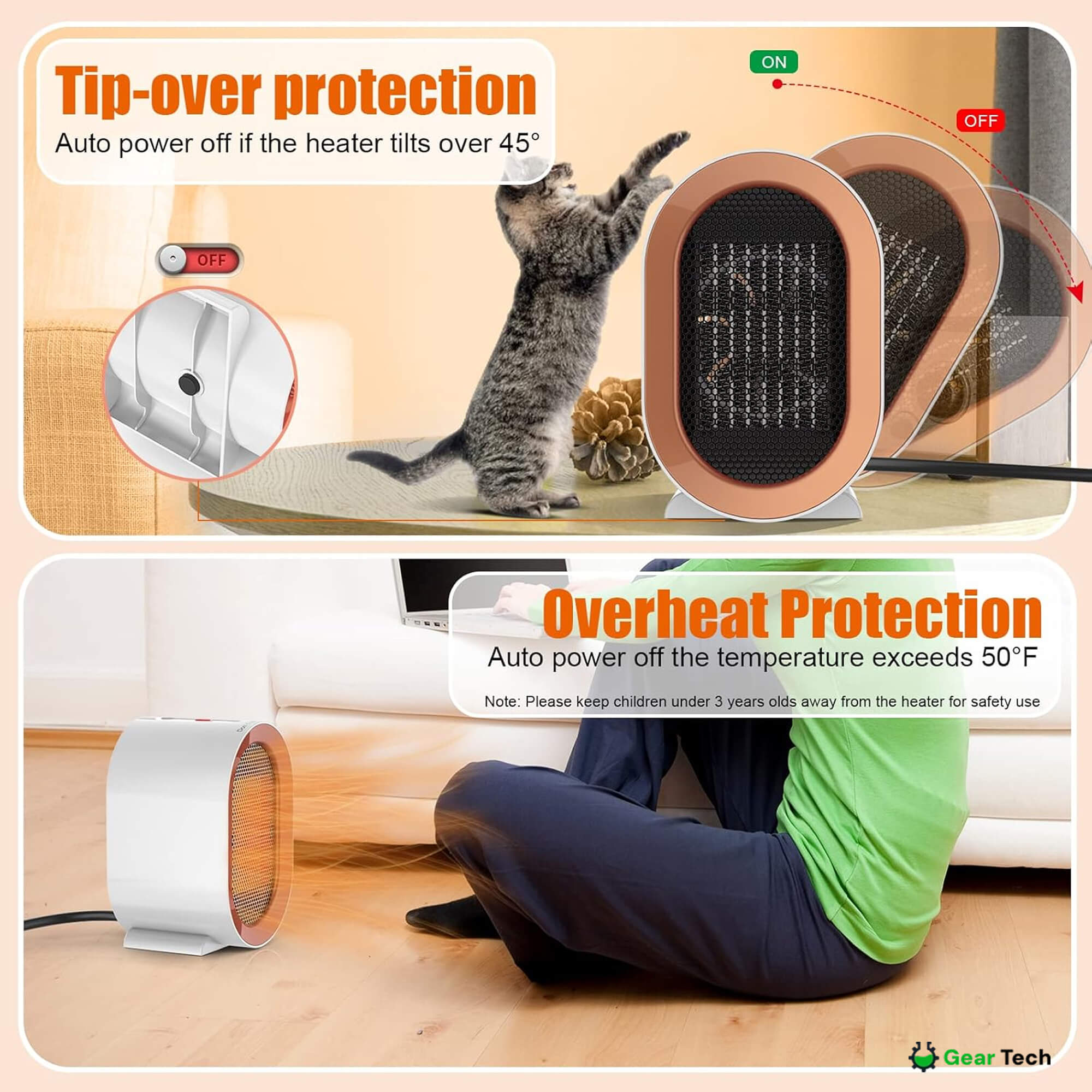 NexaHeat Energy-Saving Electric Heater For Small Rooms | Lersk