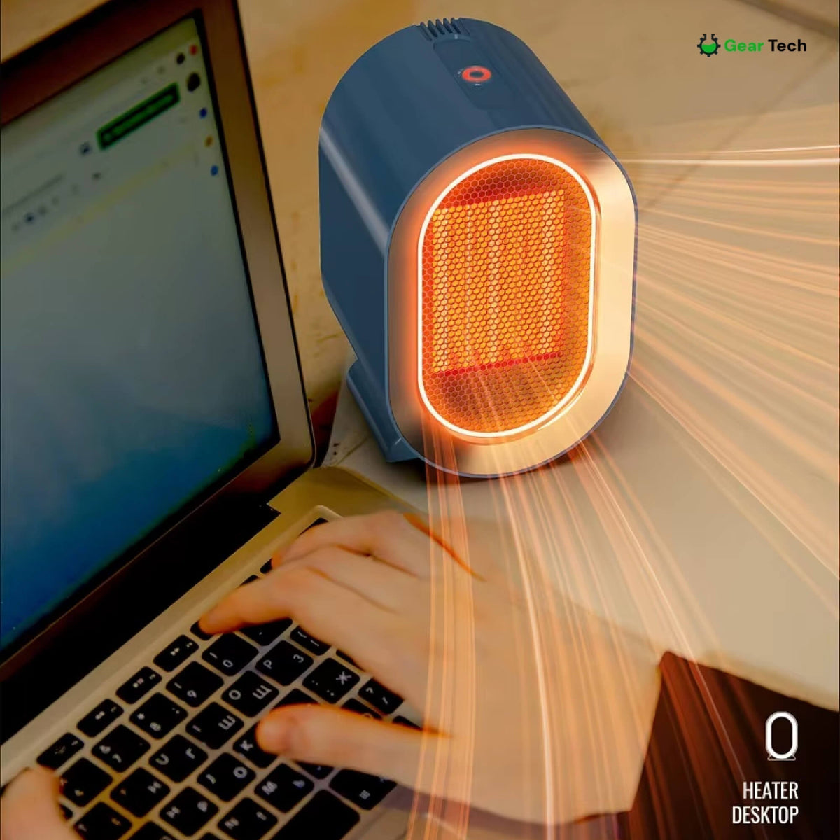 AeroPulse Mini Space Heater For UK Homes Energy Efficient Portable Heat