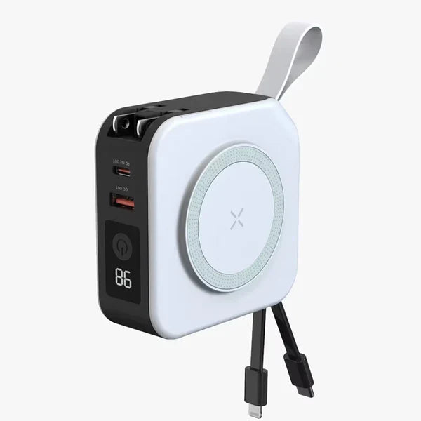 RoamCore 5-in-1 Portable Wall Charger, Wireless Power Bank | Lersk