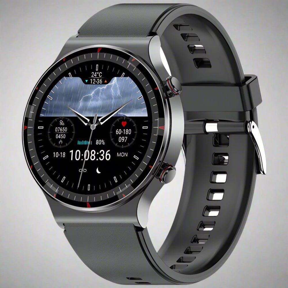 PulseTrack Smartwatch med EKG, blodtryks- og iltmåler, sundhedsovervågning | Lersk