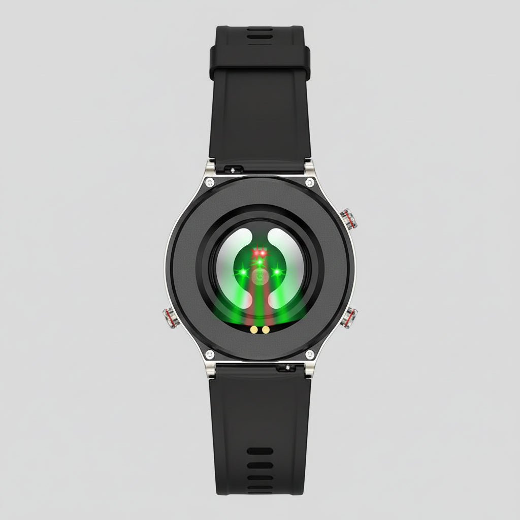 PulseTrack Smartwatch med EKG, blodtryks- og iltmåler, sundhedsovervågning | Lersk
