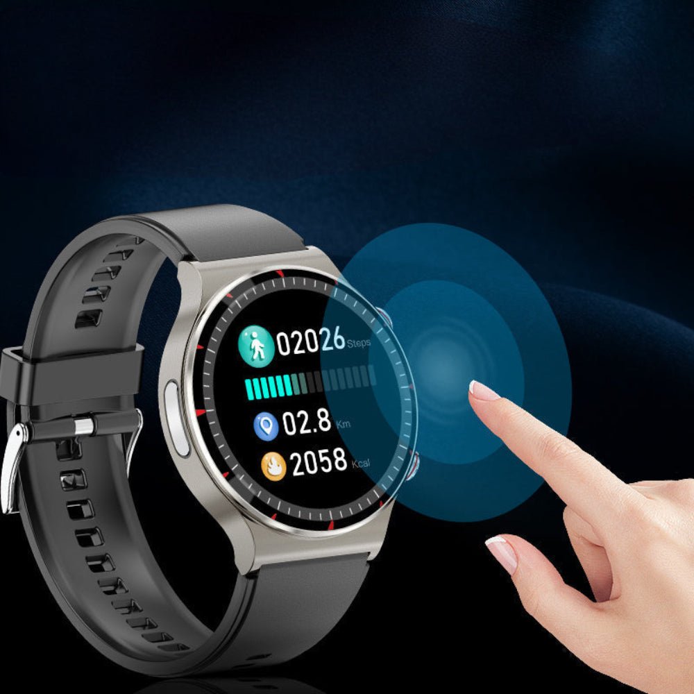 PulseTrack Smartwatch med EKG, blodtryks- og iltmåler, sundhedsovervågning | Lersk