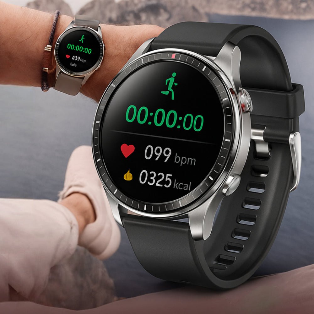 PulseTrack Smartwatch med EKG, blodtryks- og iltmåler, sundhedsovervågning | Lersk