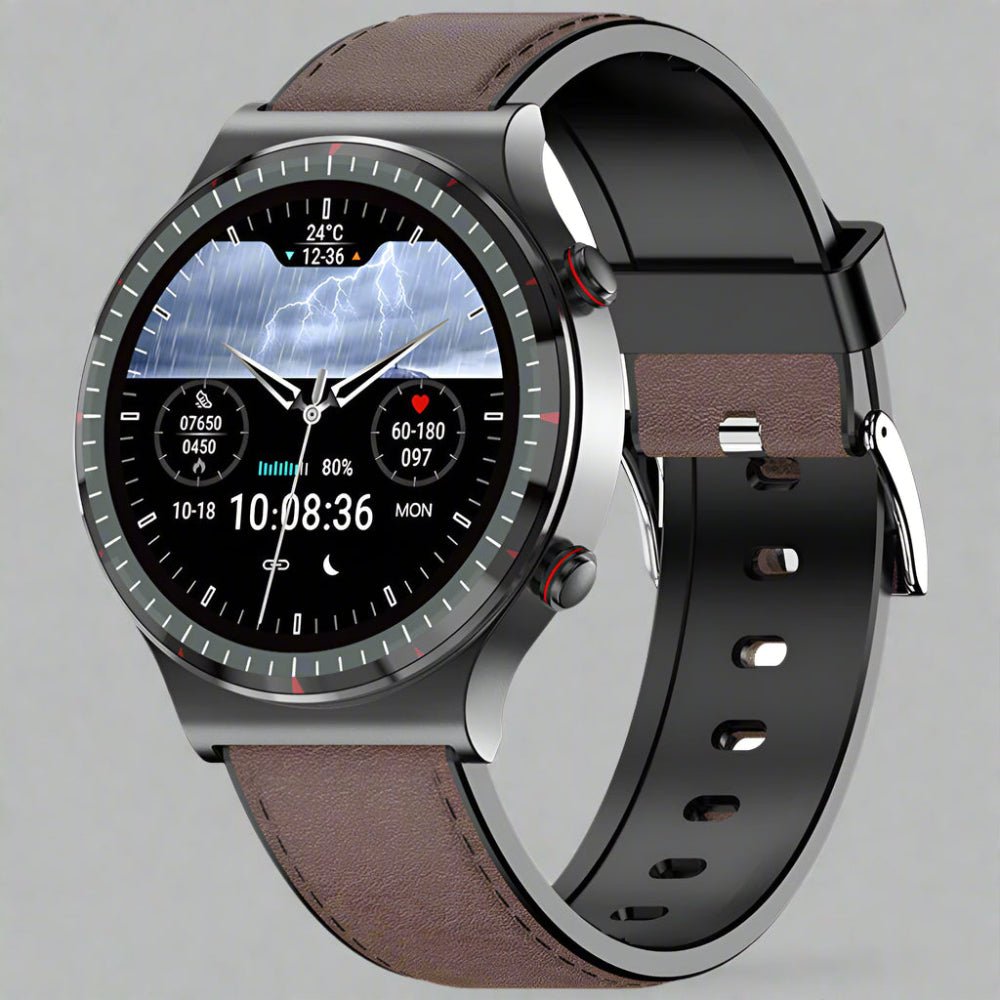 PulseTrack Smartwatch med EKG, blodtryks- og iltmåler, sundhedsovervågning | Lersk