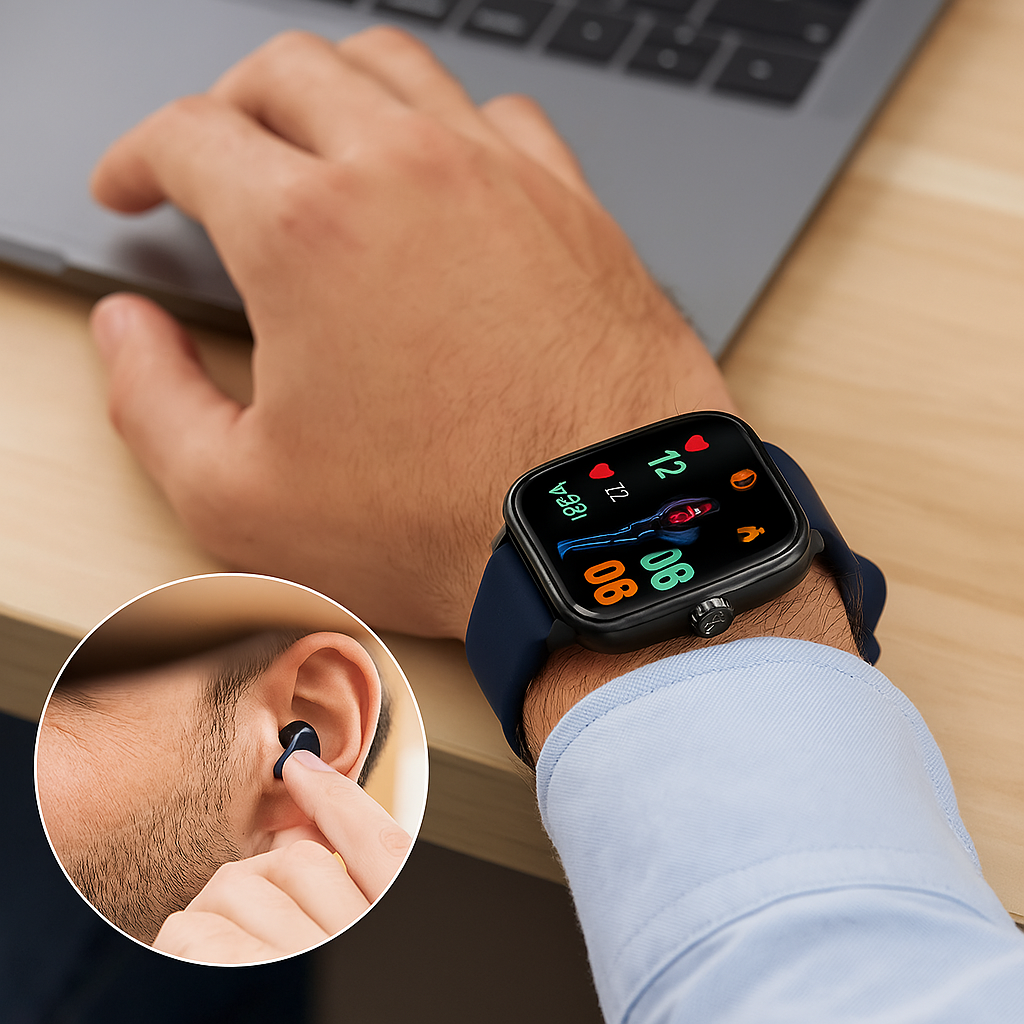 AstraVibe Pro Zdravotní hodinky s EKG, krevním tlakem a tepovou frekvencí, iOS/Android | Lersk