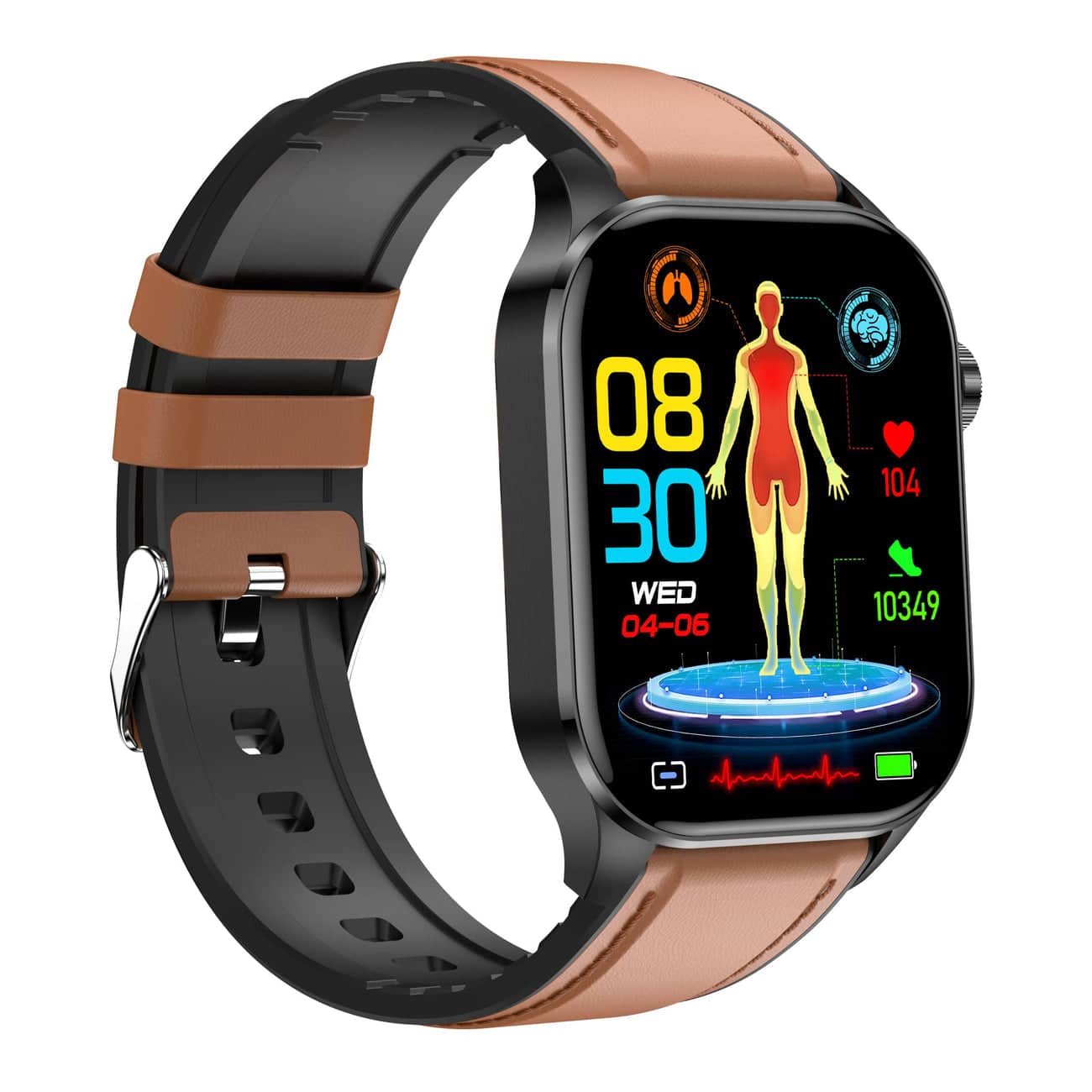AstraVibe Pro Zdravotní hodinky s EKG, krevním tlakem a tepovou frekvencí, iOS/Android | Lersk