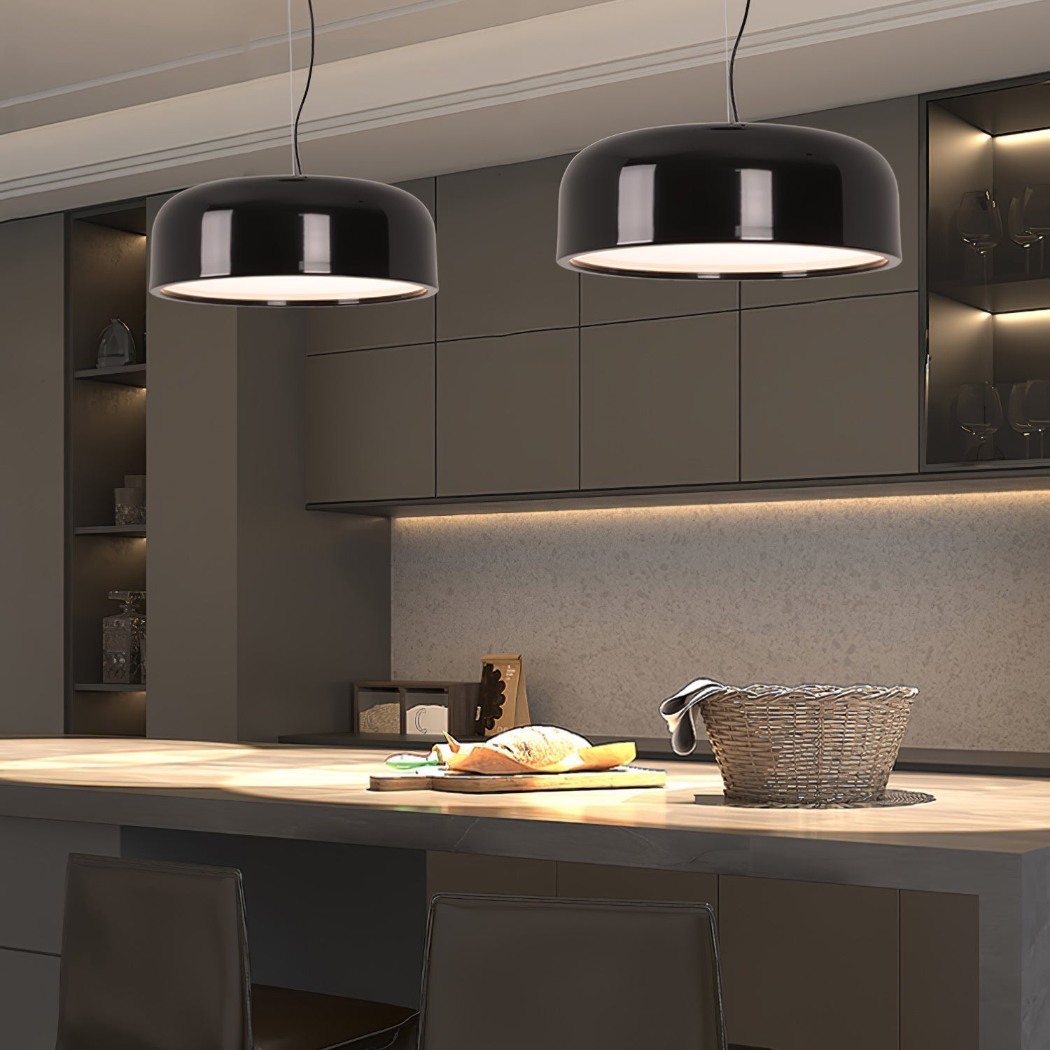 Lampada a sospensione da soffitto AstraLume con design elegante a luce diffusa | Lersk