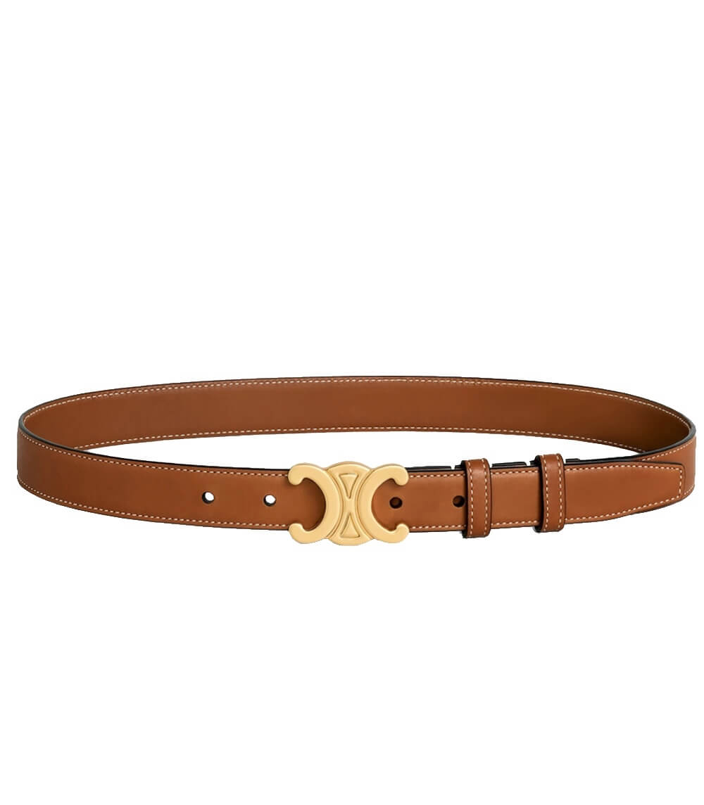 EleganceBelt Luxuriöser Ledergürtel mit goldenen Details und handwerklichem Finish von EleganceBelt | Lersk