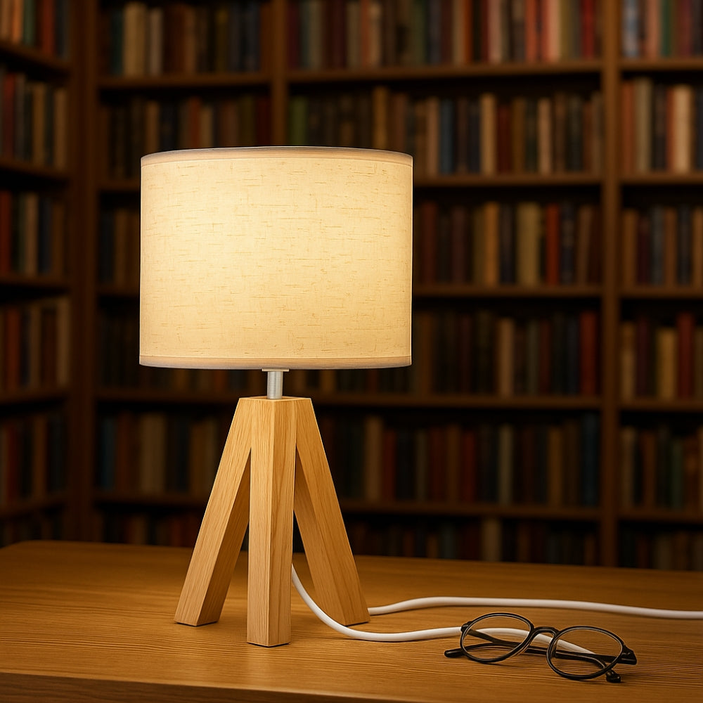 Minimalistická stolní lampa s elegantním trojnožkovým stojanem | Lersk