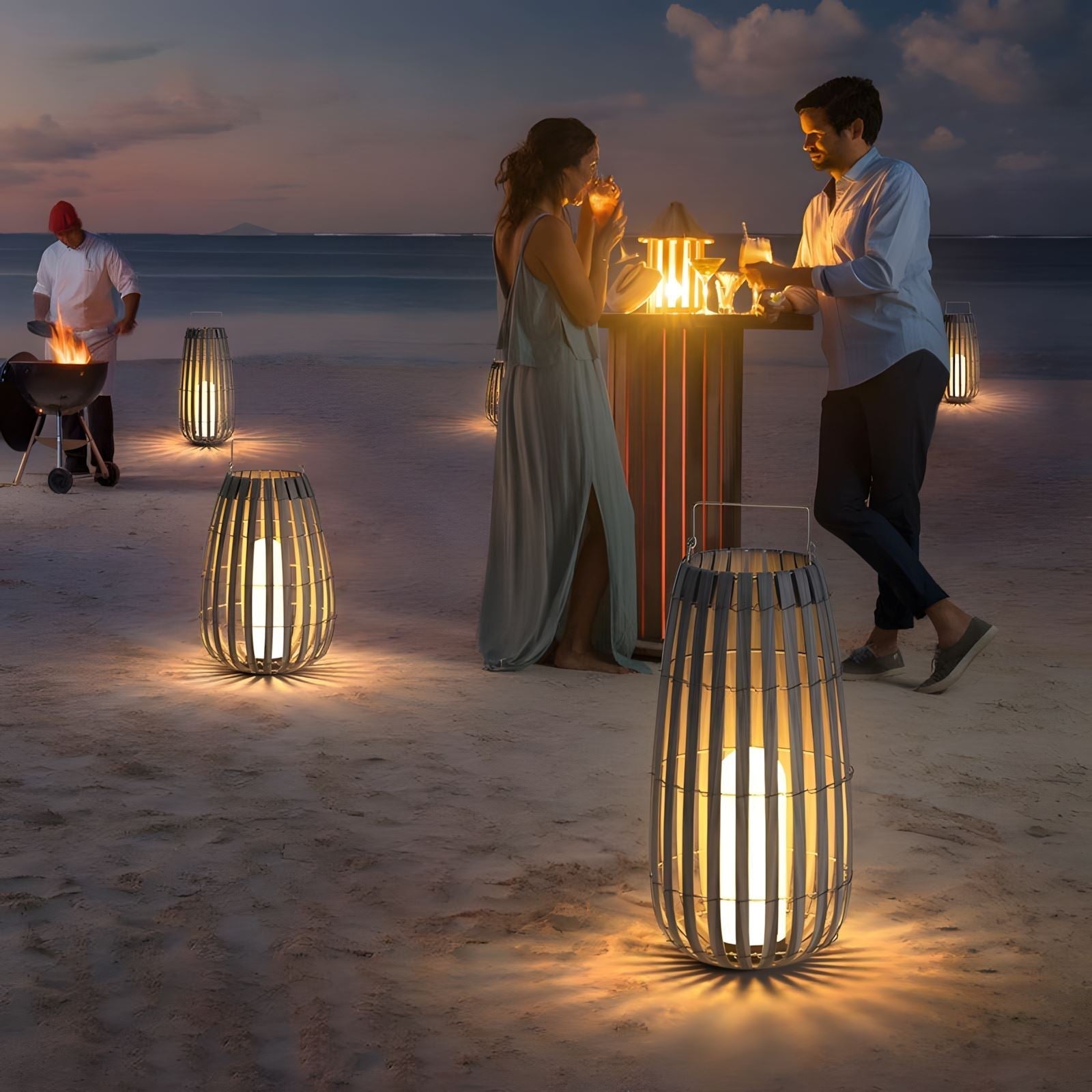 AuroraLume Exquisite Solar-Powered Outdoor Garden Light Fixture | Lersk