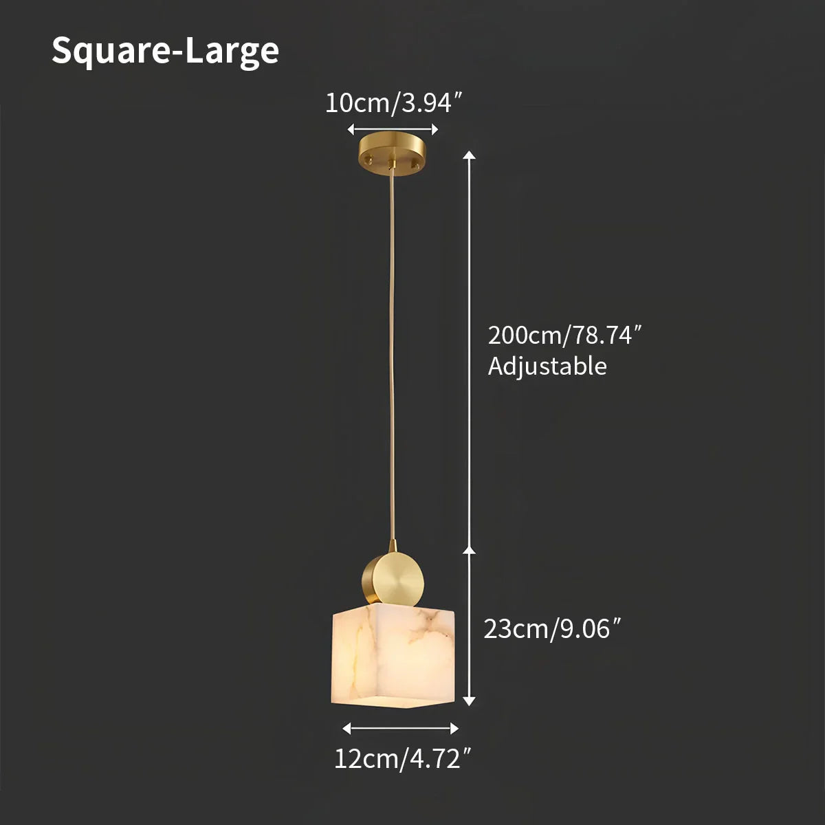 All Copper Geometric Spanish Alabaster Pendant Light | Lersk