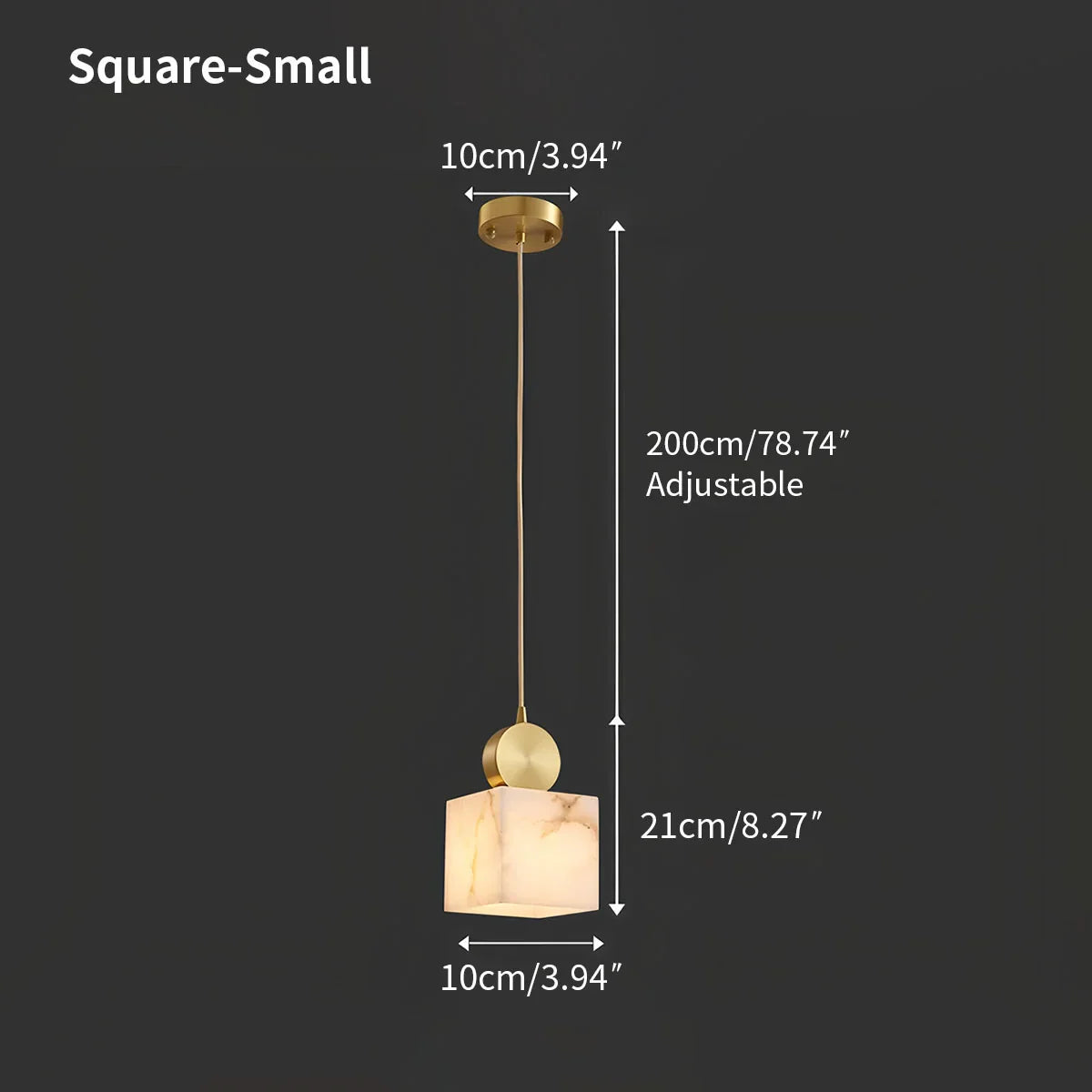 All Copper Geometric Spanish Alabaster Pendant Light | Lersk
