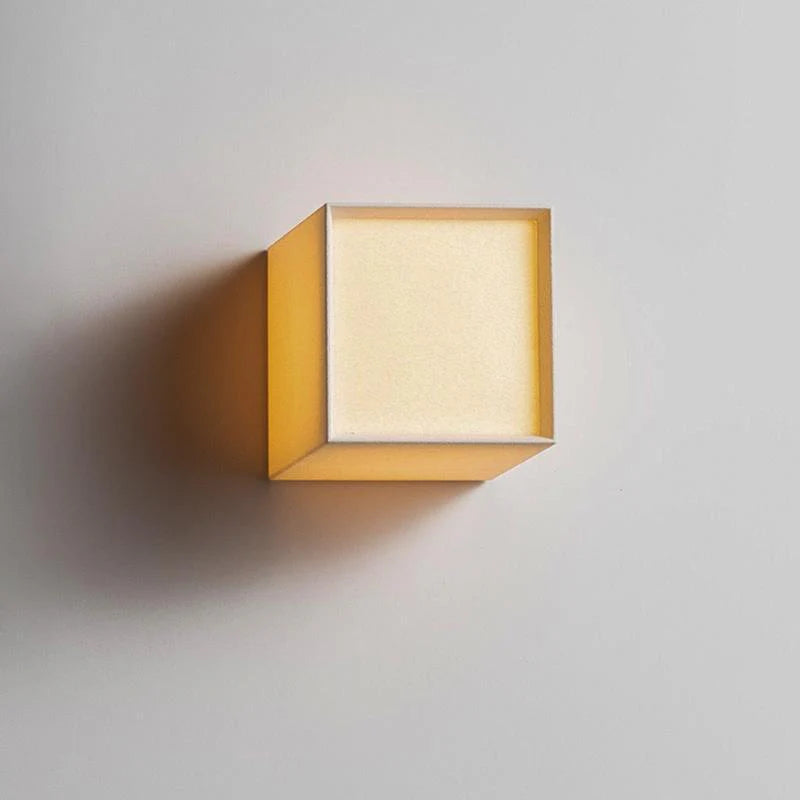 Square LED Wall Lamp For Warm White Indoor Home Decor | Lersk