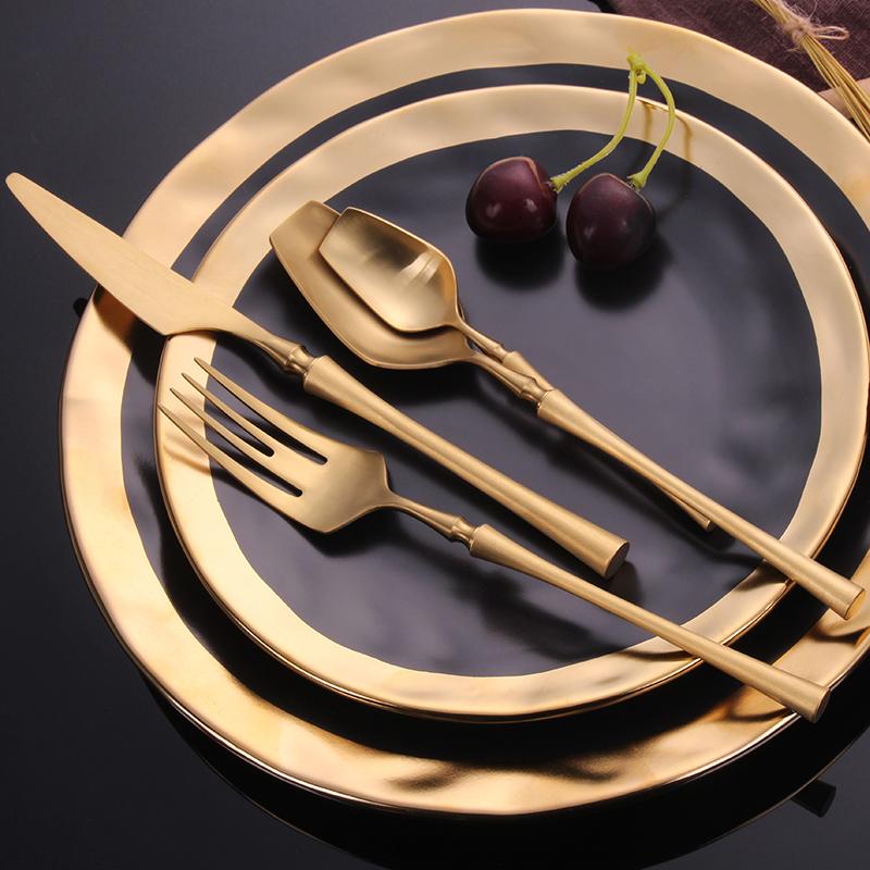 Nefertari Elegant Stainless Steel Flatware 4-Piece Set | Lersk
