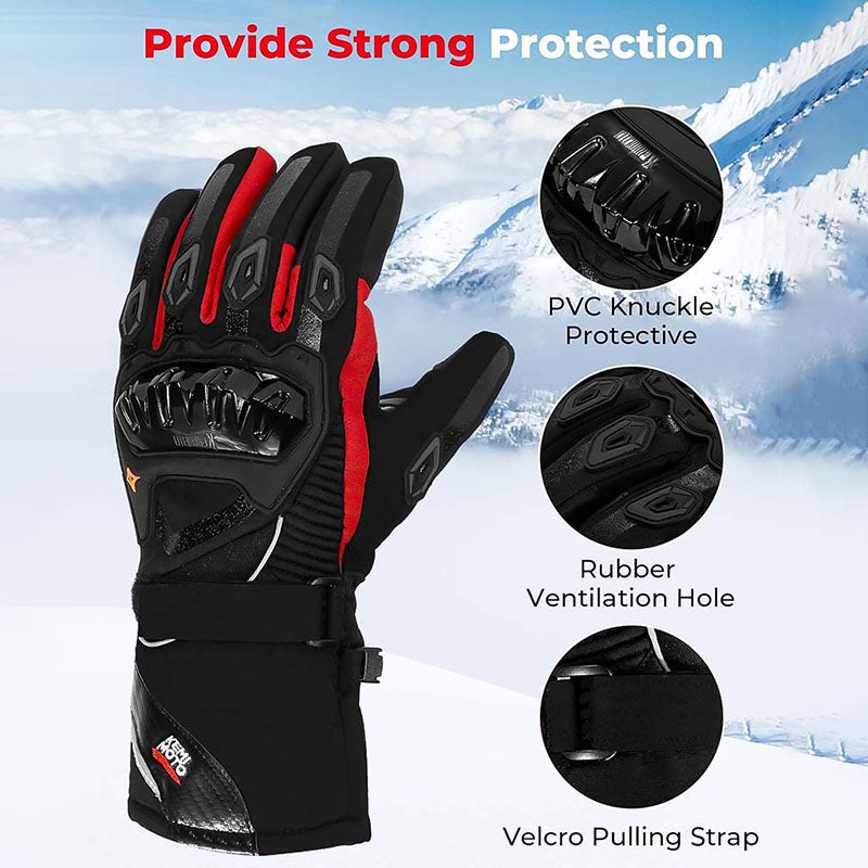 Luvas de Motociclismo de Inverno Impermeáveis NordRider para Condução em Tempo Frio | Lersk