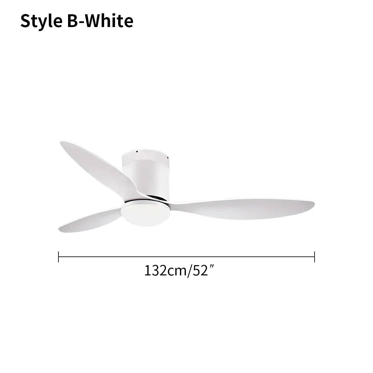 Ventilador de techo moderno de 3 aspas con luz | Lersk