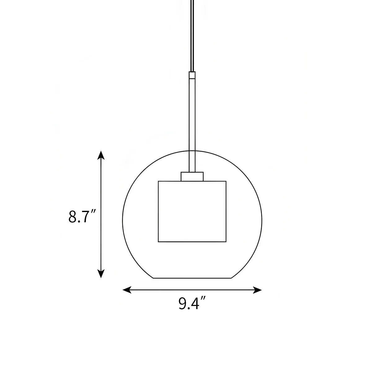 Chiswick Glass Pendant Light for Kitchen Island | Lersk