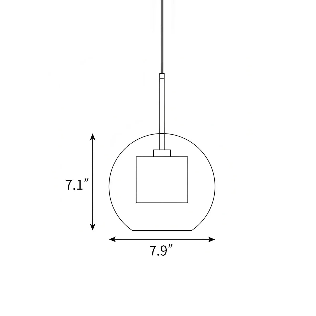 Chiswick Glass Pendant Light for Kitchen Island | Lersk