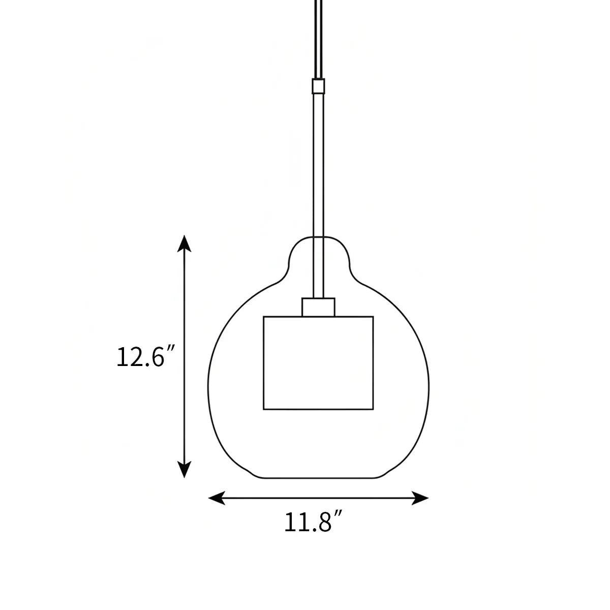 Chiswick Glass Pendant Light for Kitchen Island | Lersk