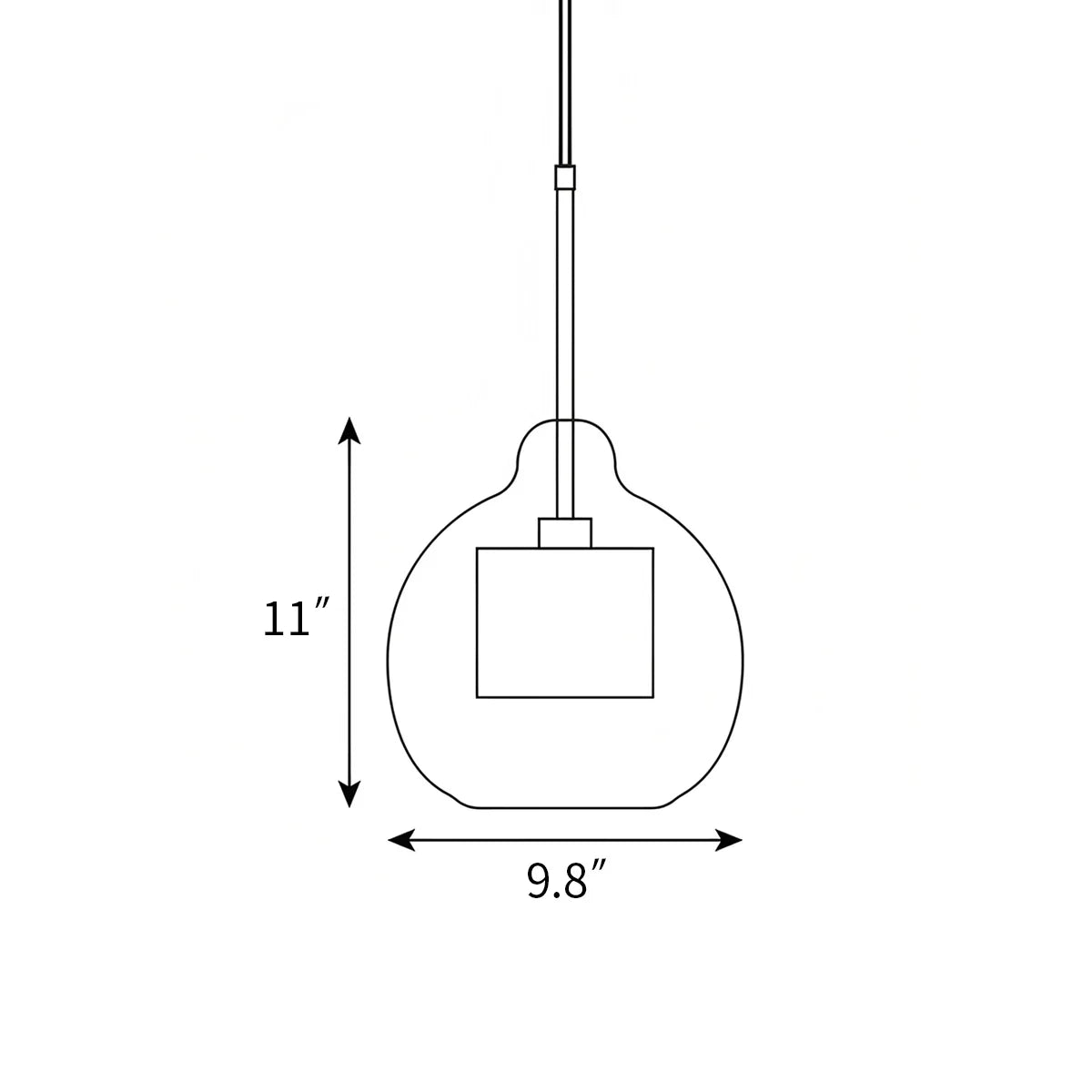 Chiswick Glass Pendant Light for Kitchen Island | Lersk