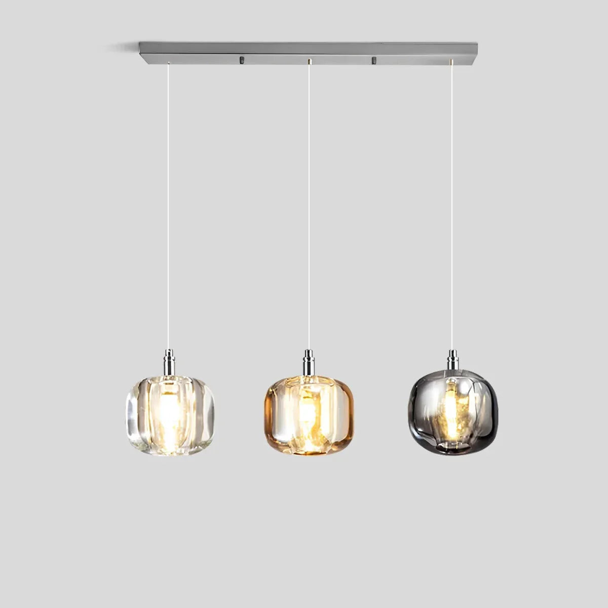 Colored Glass Multi Pendant Chandelier | Lersk