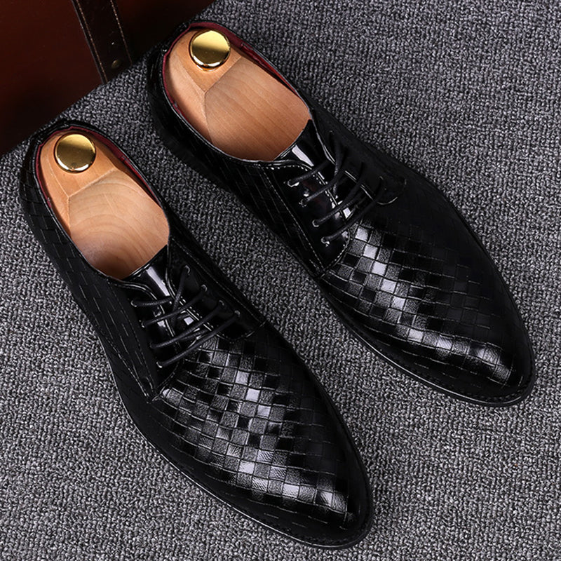 Lyrenia Leather Men's Formal Lace-Up Shoes For Formal Wear | Lersk