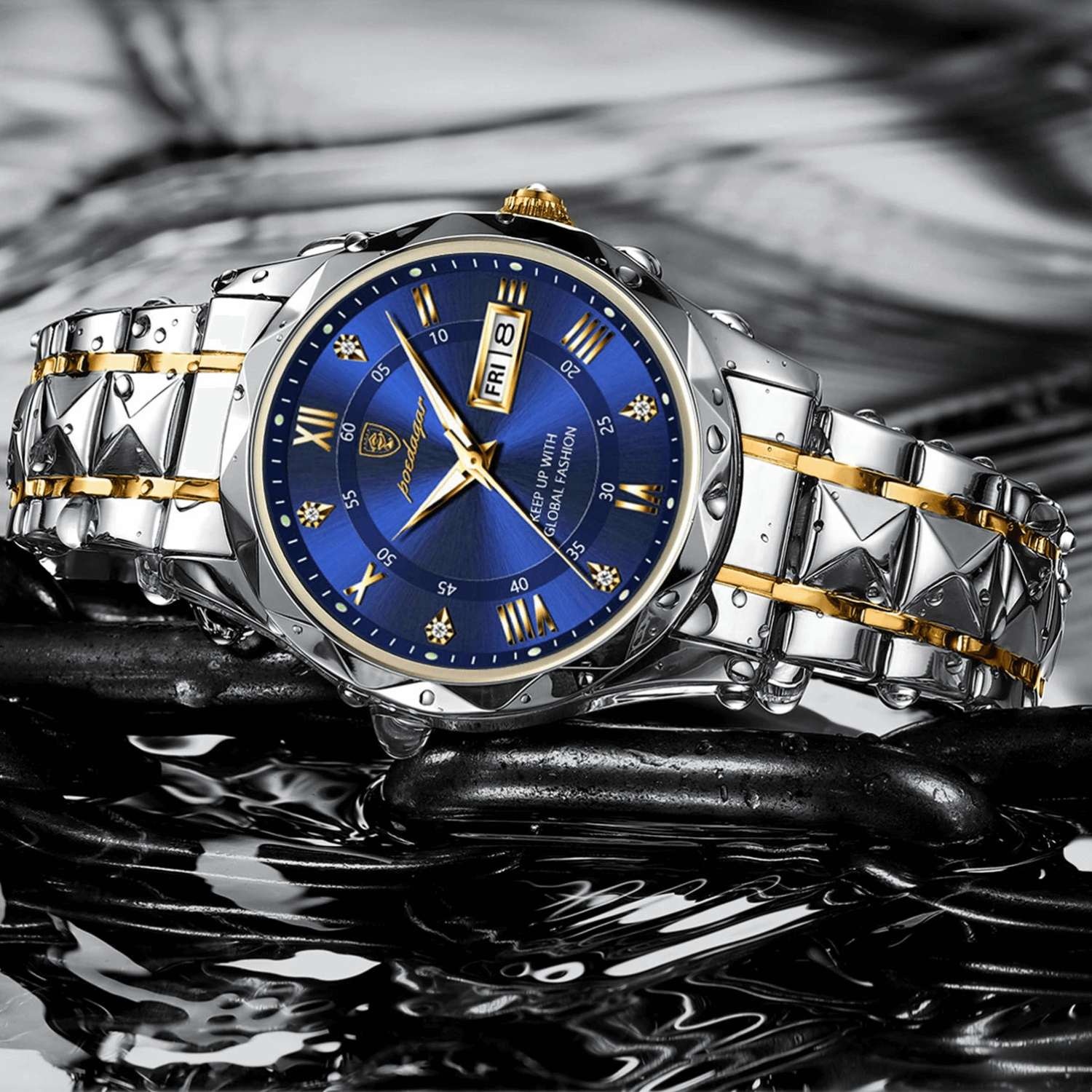 Aurelo Chrono Stainless Steel Men's Wristwatch Edition