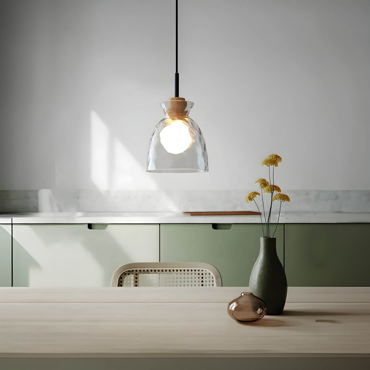 Elora Glass Chandelier | Minimalist Elegant Illumination | Lersk