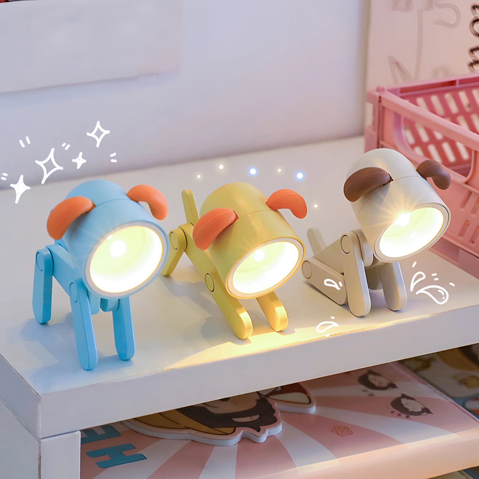 PetalClip Pink USB LED Desk Lamp Kids Adjustable Clip Arm | Lersk