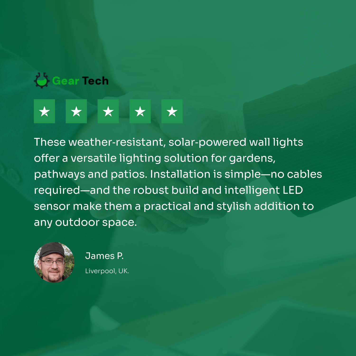 Nexora Outdoor Wireless Solar LED Wall Lights for Paths Patios and Gardens | Lersk