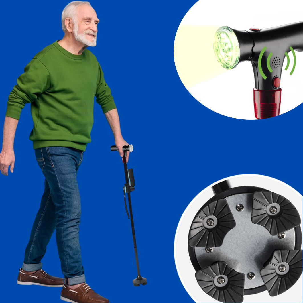 StrideMate stok | ergonomisk letvægtsstøtte til ældre | Lersk
