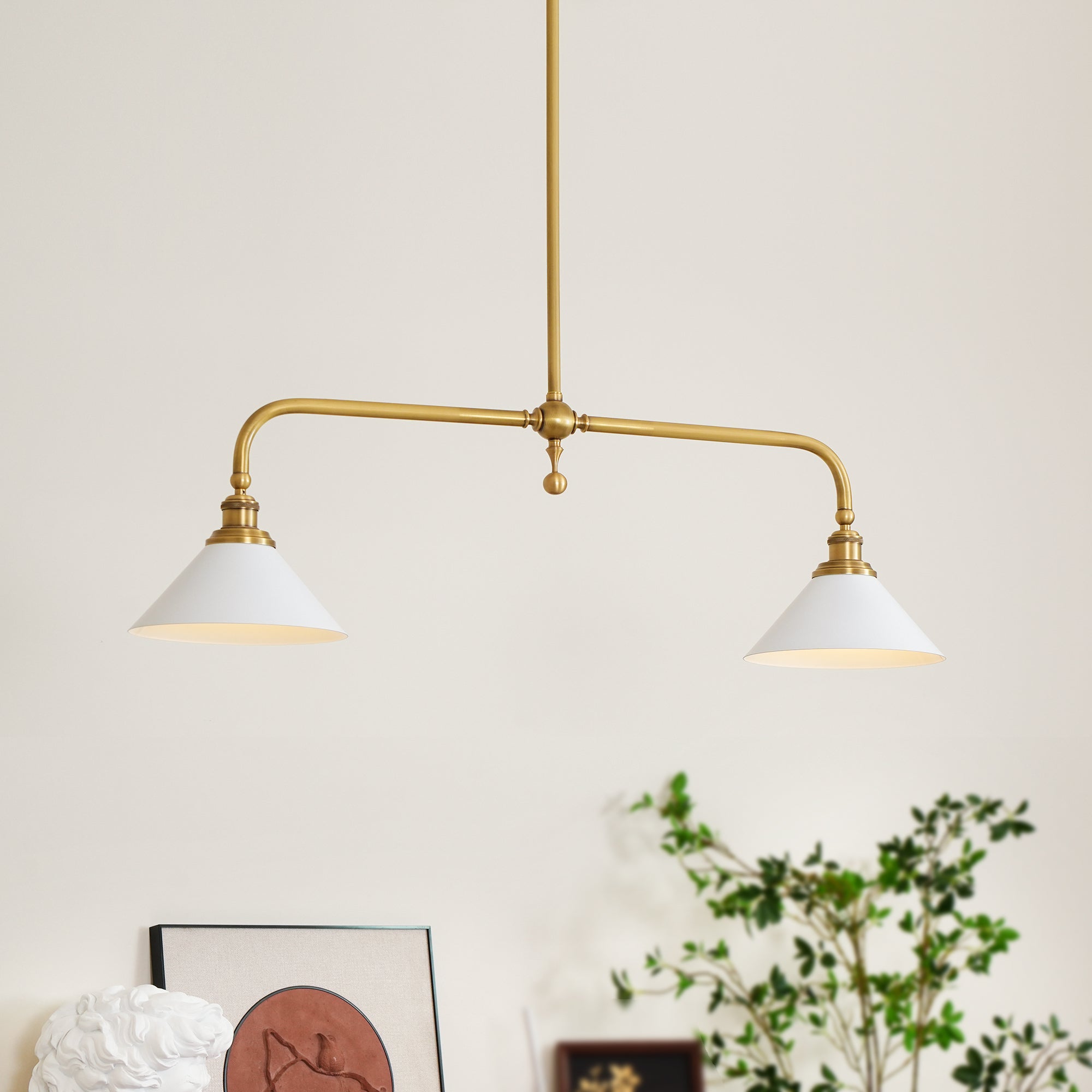 AstraVex Vintage Glass Pendant Light With White Shade | Lersk