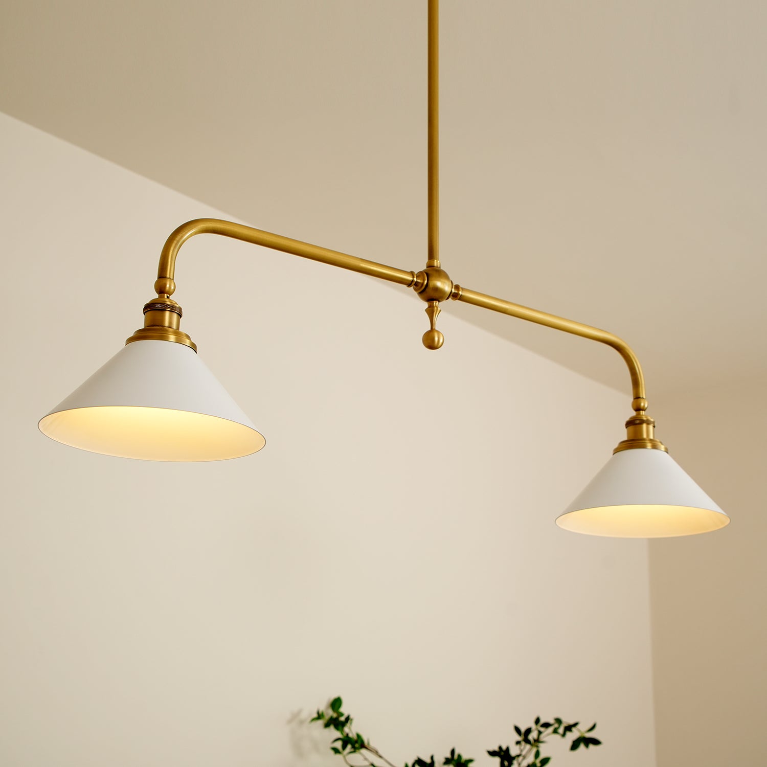 AstraVex Vintage Glass Pendant Light With White Shade | Lersk