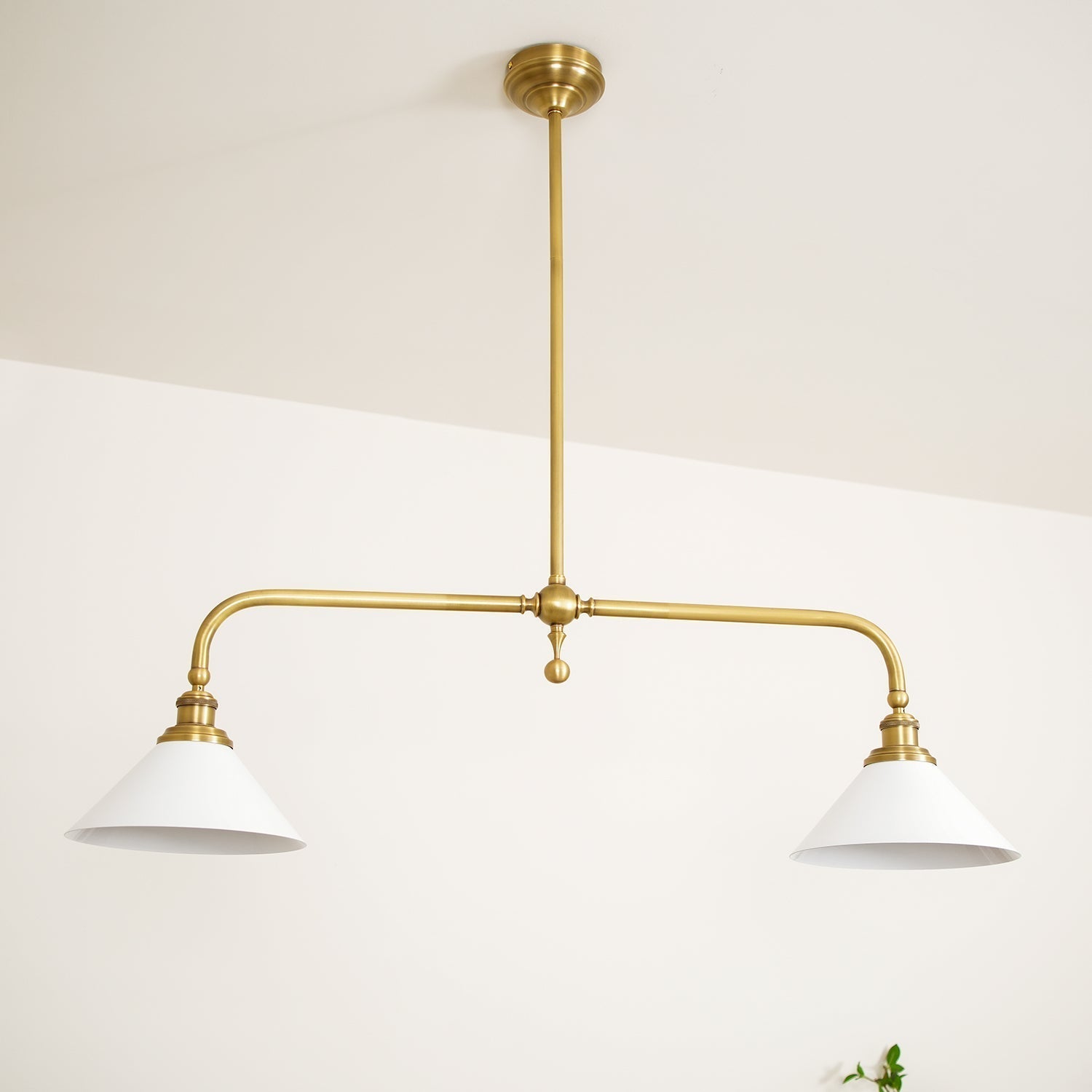AstraVex Vintage Glass Pendant Light With White Shade | Lersk