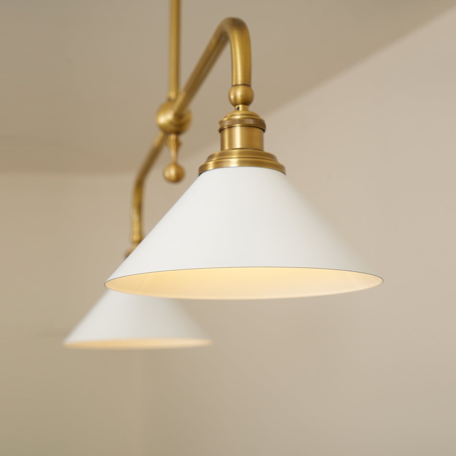 AstraVex Vintage Glass Pendant Light With White Shade | Lersk