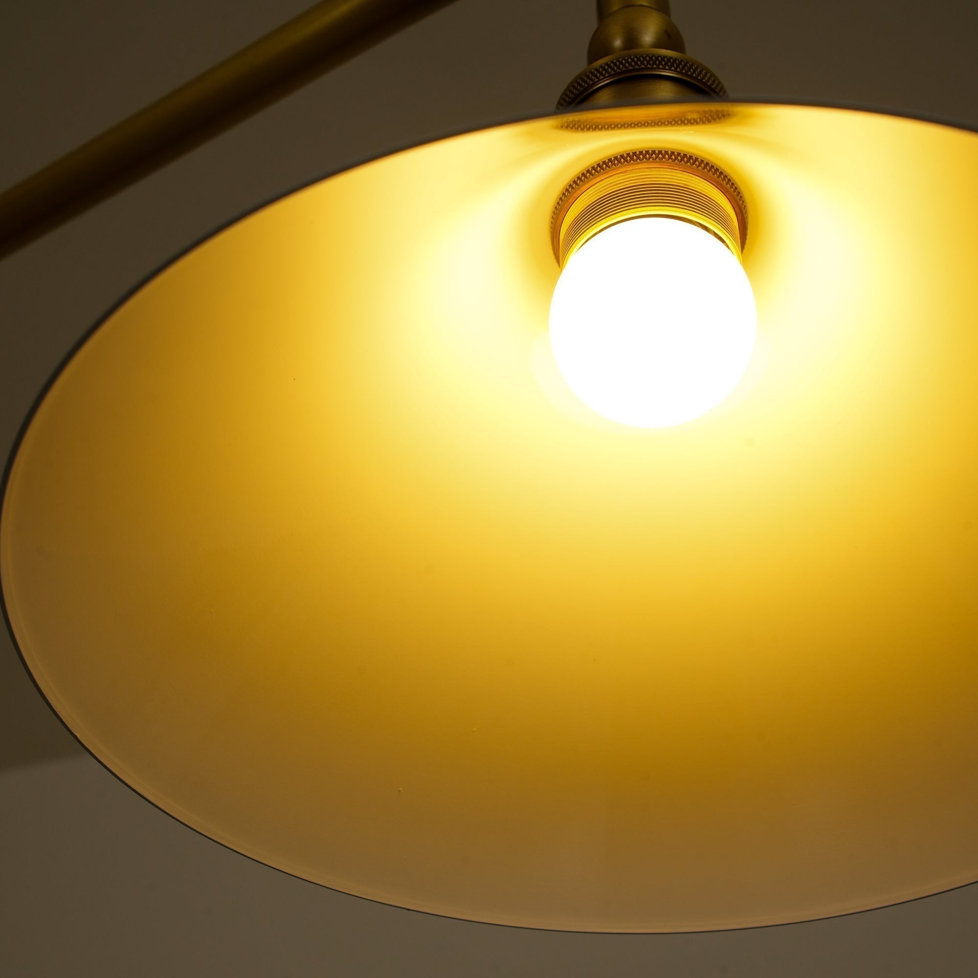 AstraVex Vintage Glass Pendant Light With White Shade | Lersk