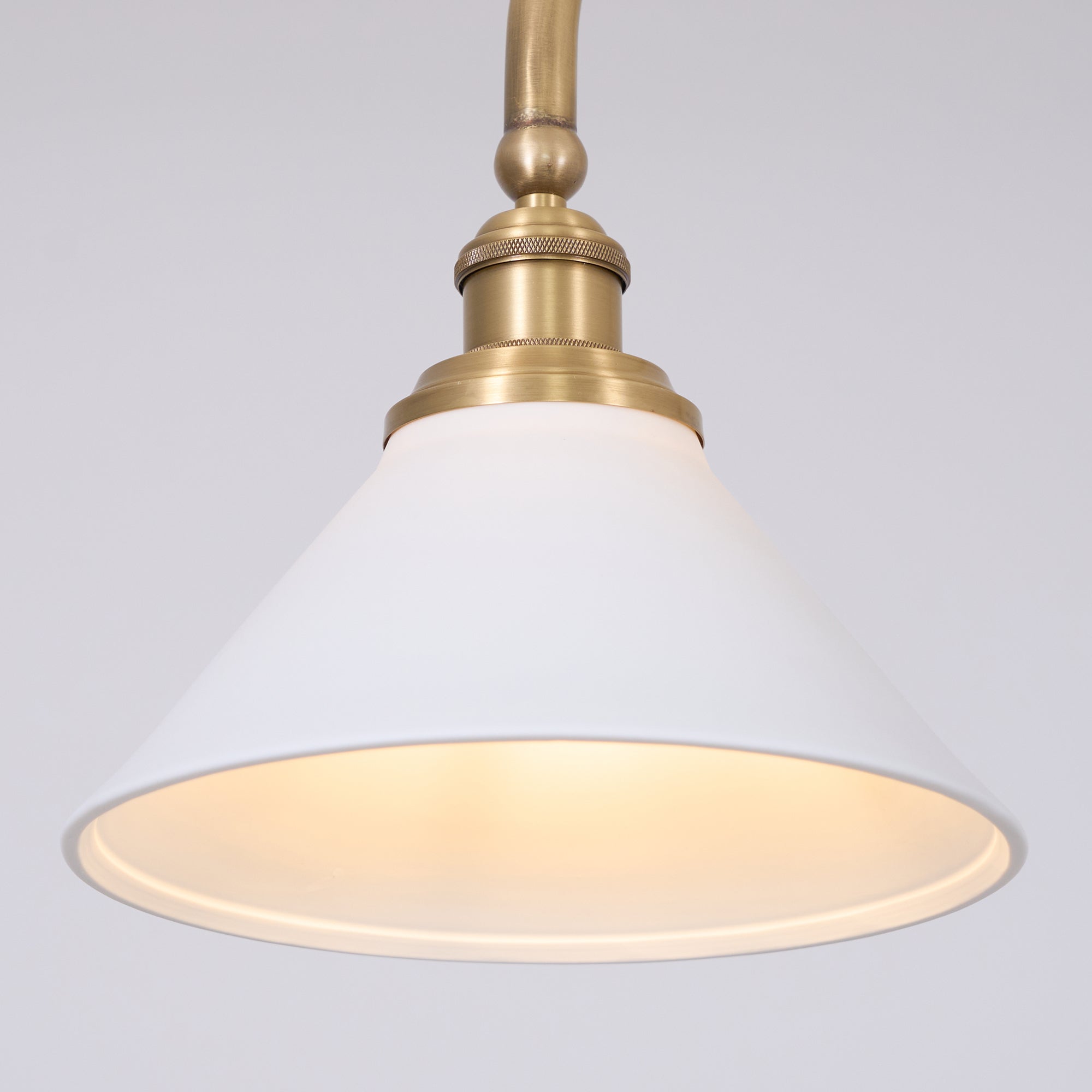 AstraVex Vintage Glass Pendant Light With White Shade | Lersk