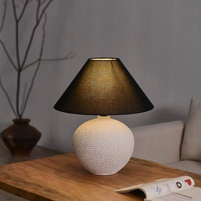 Contemporary Ceramic Ball Table Lamp With Soft Ambient Lighting For Bedrooms | Lersk