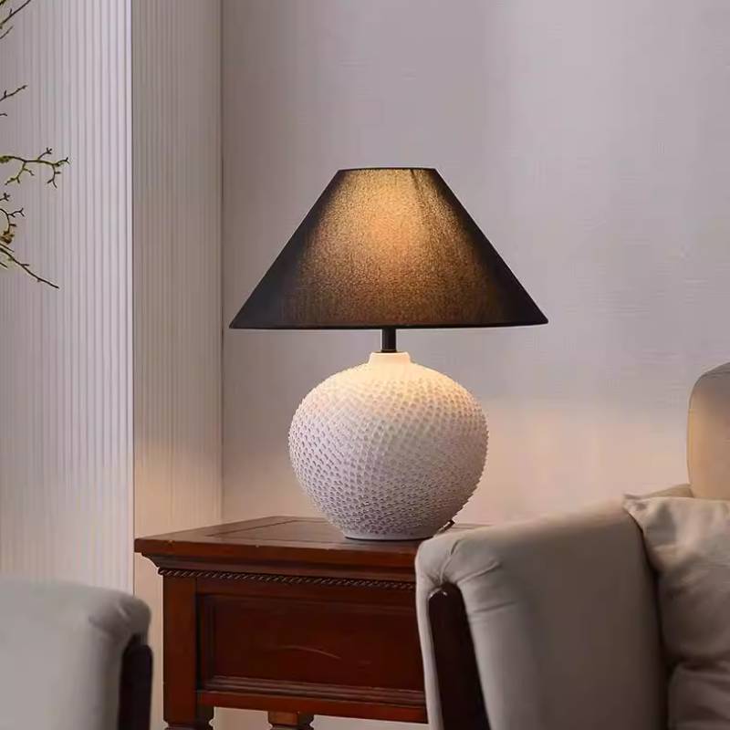 Contemporary Ceramic Ball Table Lamp With Soft Ambient Lighting For Bedrooms | Lersk